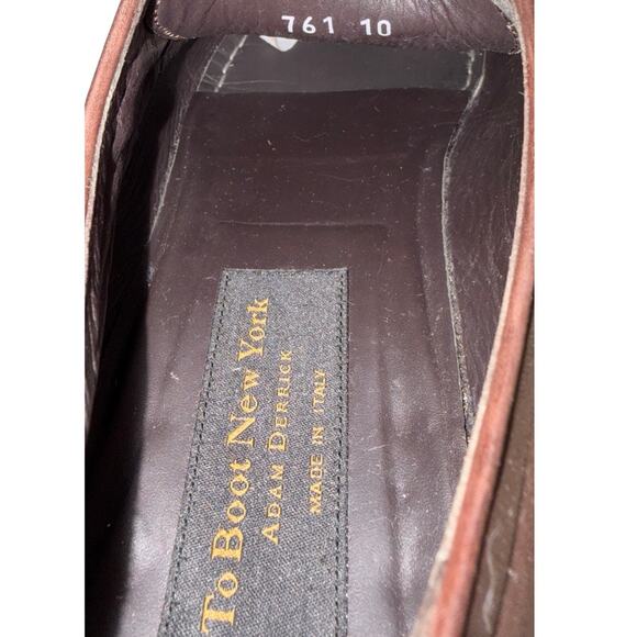 To Boot New York Adam Derrick Brown Leather Oxford Shoes    Size: 10
